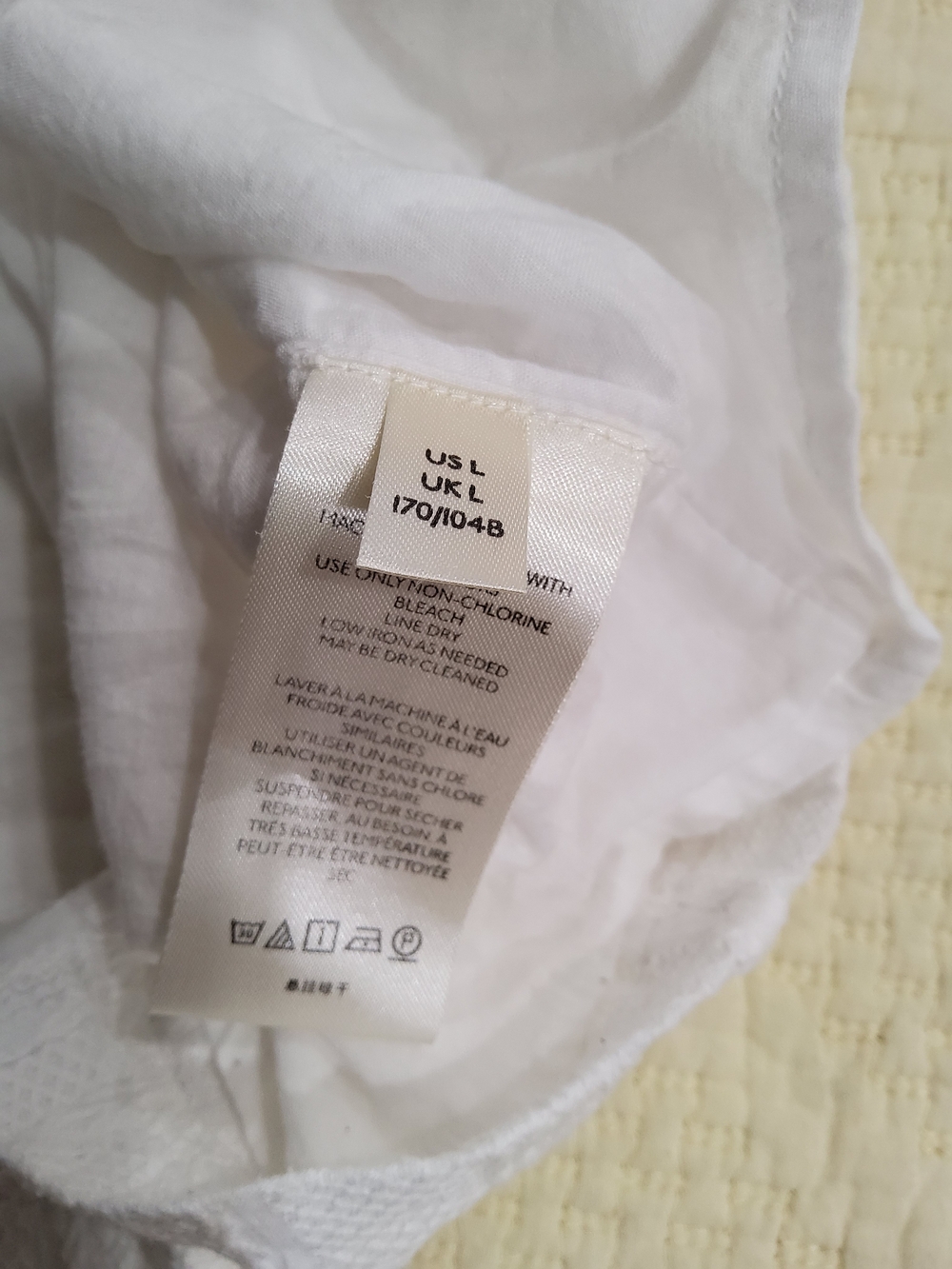 Anthropologie Danya Off White Ruffle Sleeveless Blouse Size L - Picture 11 of 13